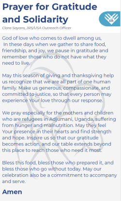 Prayer for Gratitude and Solidarity